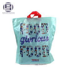 Blue printing top selling loop handle bag for shopping